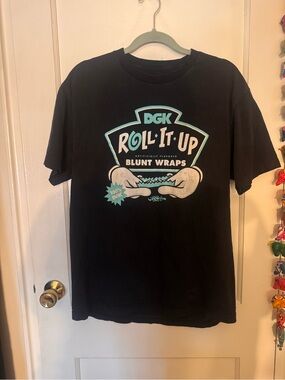 DGK Roll It Up short sleeve t shirt, size large, skateboard apparel